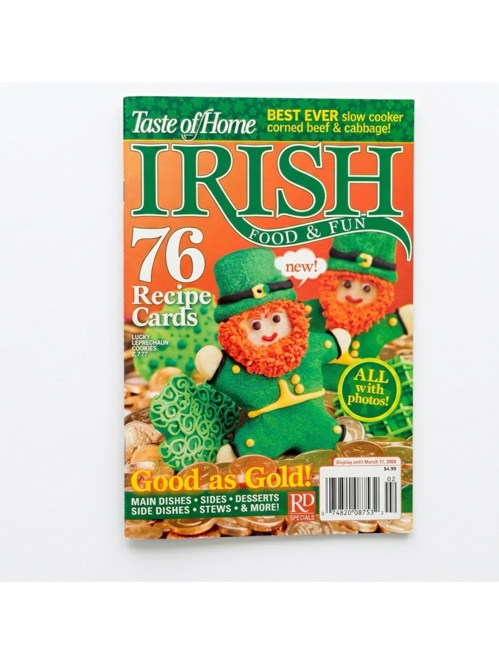 Taste of Home Irish Food & Fun 76 Recipe Cards Cookbook